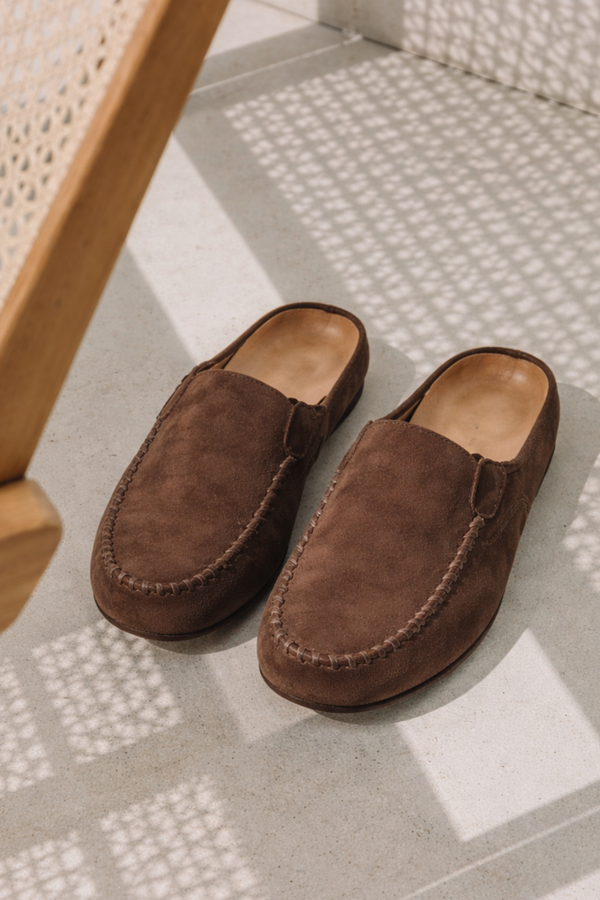 Lidja | Mules en cuir de style vintage