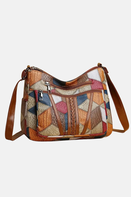 Solara – Sac en Cuir Mosaïque Élégant