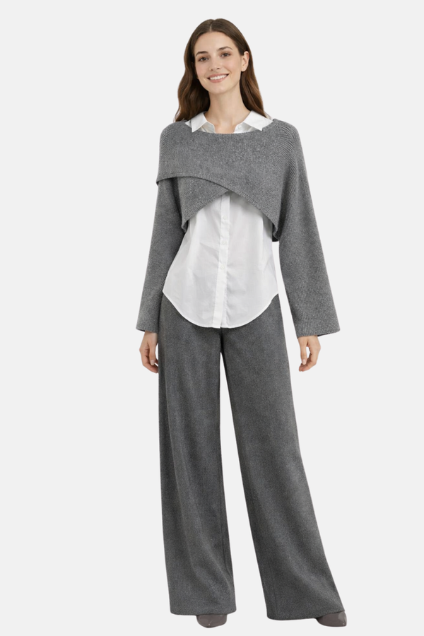 TINA – Ensemble Trois Pièces Confortable à Manches Longues
