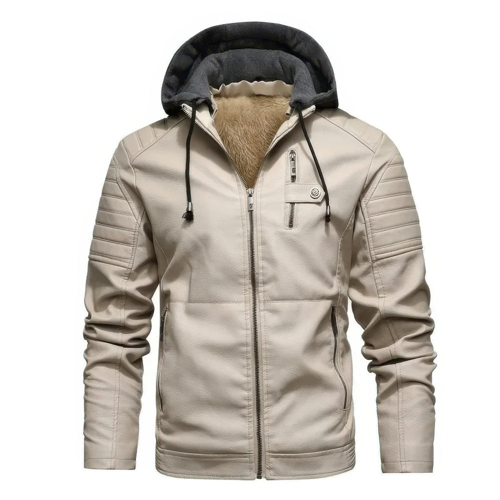 Hendrix | Manteau d'hiver en cuir de haute qualité