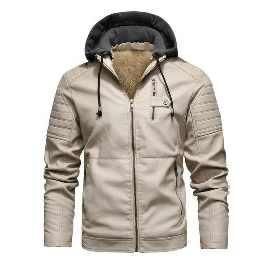 Hendrix | Manteau d'hiver en cuir de haute qualité