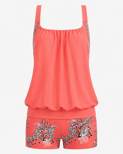 Elena | Tankini Classique avec Imprimé Floral