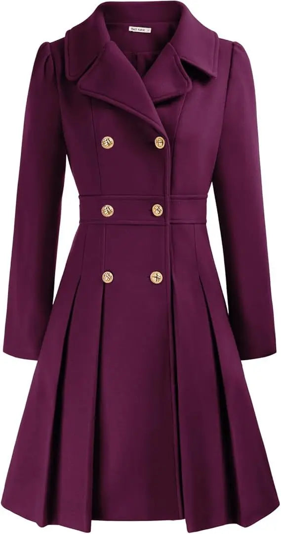 Mirena | Manteau A-ligne épais avec poches
