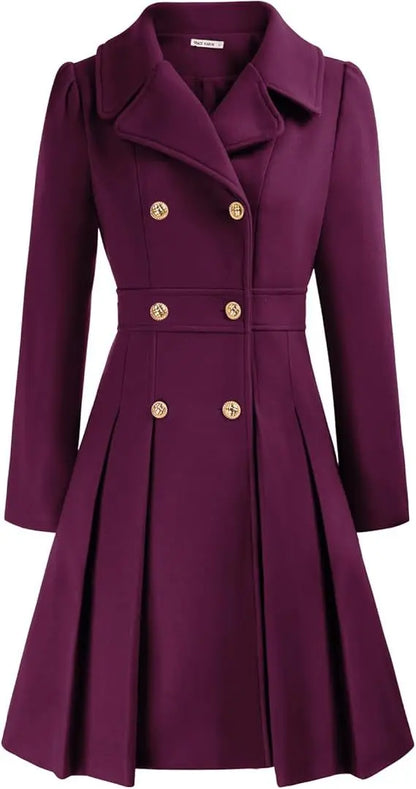 Mirena | Manteau A-ligne épais avec poches