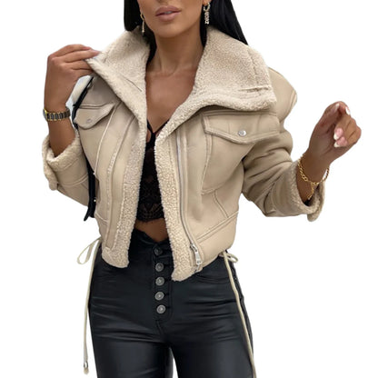 Meliora | Manteaux Gothique Grunge Manches Longues Zip Crop Tops