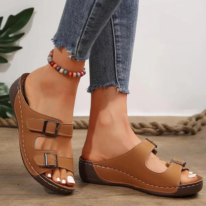 Karen | Chaussons de marche extérieurs à plateforme à double boucle