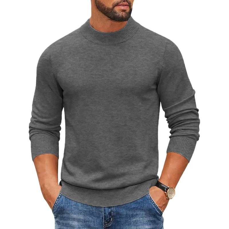 Louis | Pull en tricot côtelé à col roulé pour homme