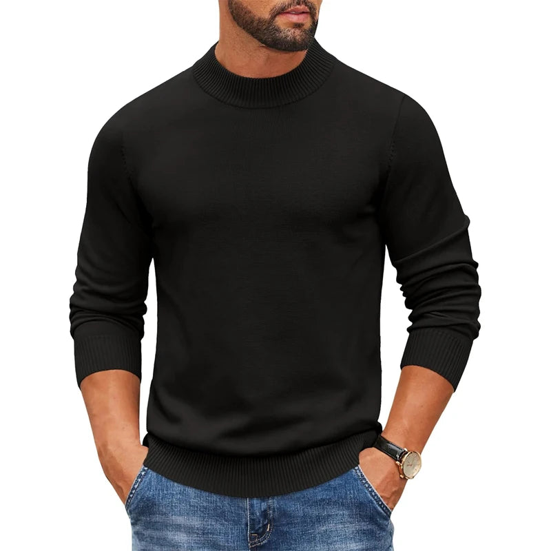 Louis | Pull en tricot côtelé à col roulé pour homme