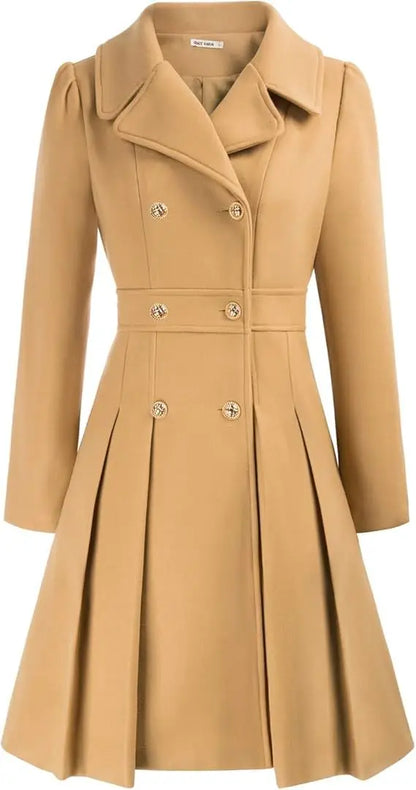 Mirena | Manteau A-ligne épais avec poches