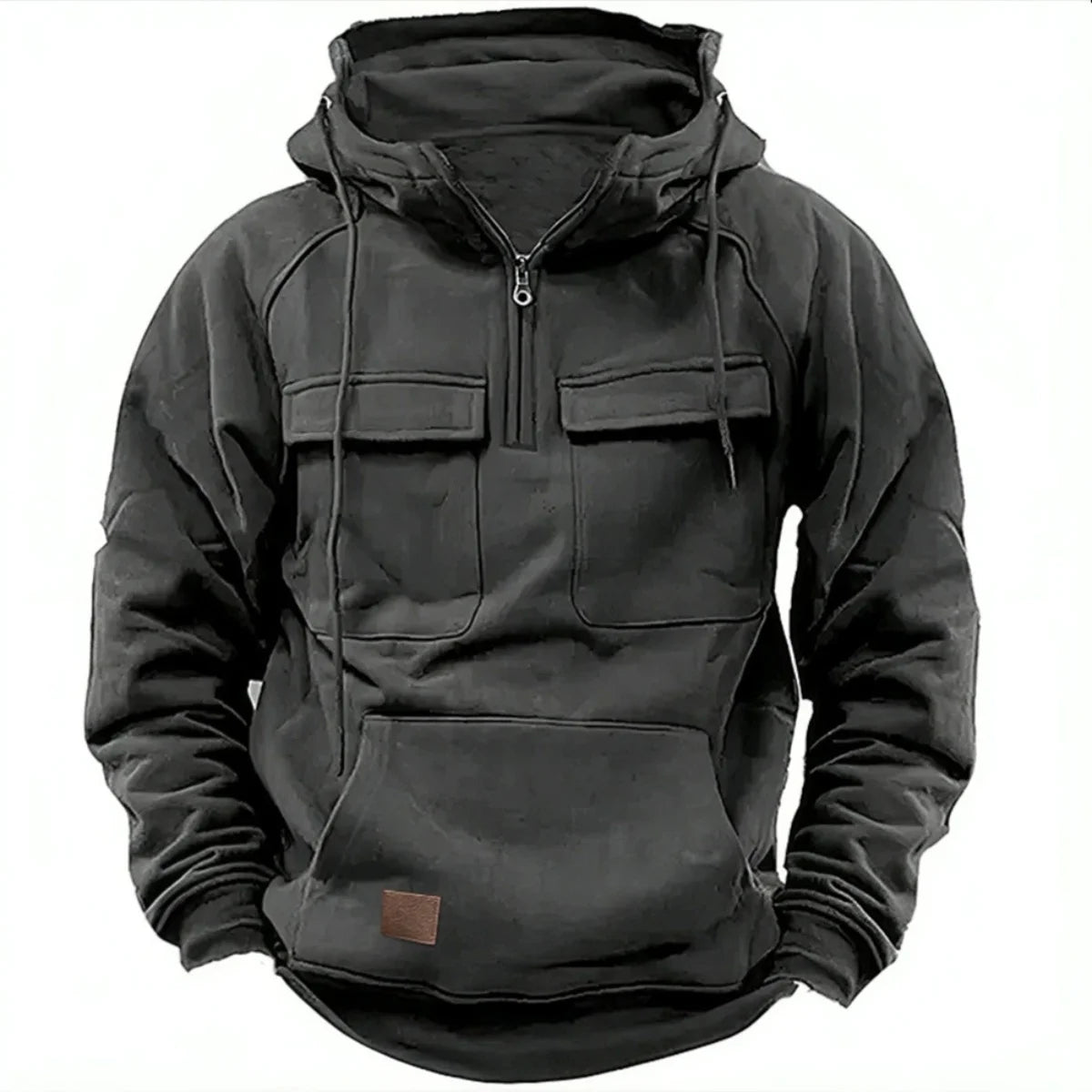Malakai | Sweat à capuche pour homme monochrome décontracté