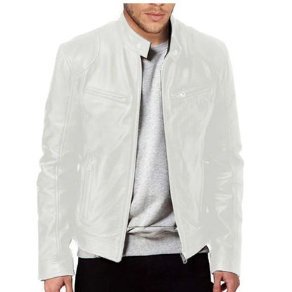 Knox | Veste en cuir de moto pour hommes Punk