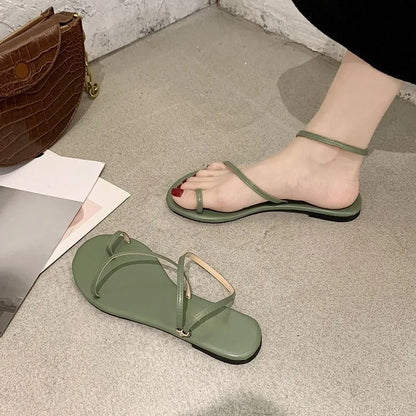 Addison | Sandales à Tige Plate Minimalistes et Polyvalentes pour Femmes