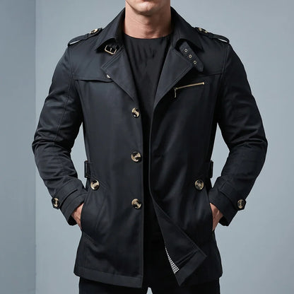 Kingston | Manteau Trench pour Homme, Style Affaires Décontracté, Veste Coupe-Vent