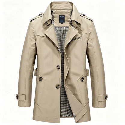 Kingston | Manteau Trench pour Homme, Style Affaires Décontracté, Veste Coupe-Vent