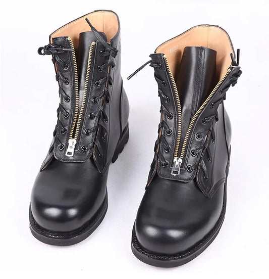 Tabitha | Bottes de vol style vintage en cuir pleine fleur