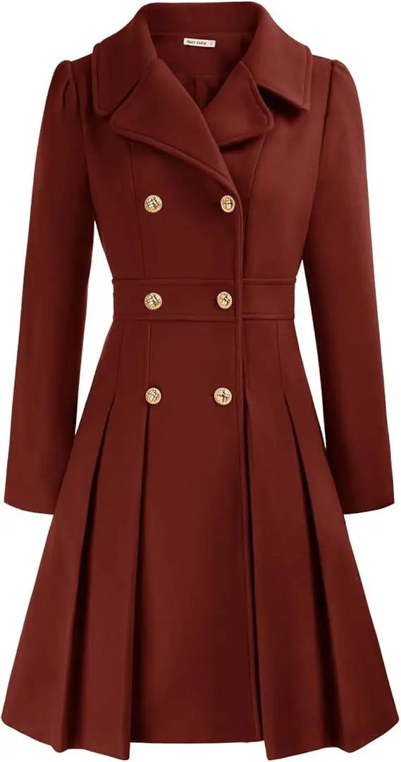 Mirena | Manteau A-ligne épais avec poches
