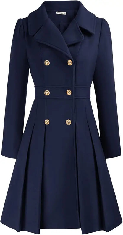Mirena | Manteau A-ligne épais avec poches