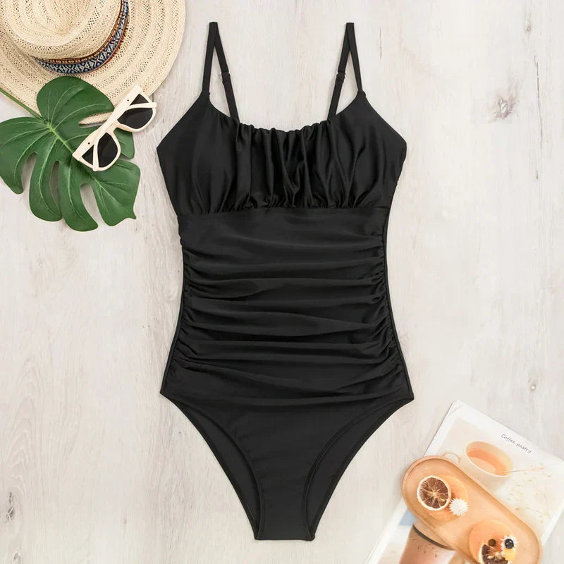 Leona | Votre élégant monokini gainant en noir