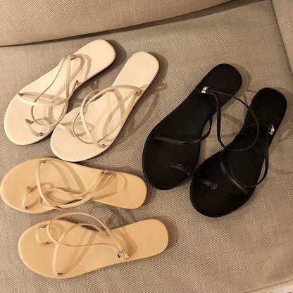 Addison | Sandales à Tige Plate Minimalistes et Polyvalentes pour Femmes