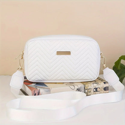 Sac Bandoulière Matelassé Minimaliste – PU Tendance avec Compartiment Téléphone