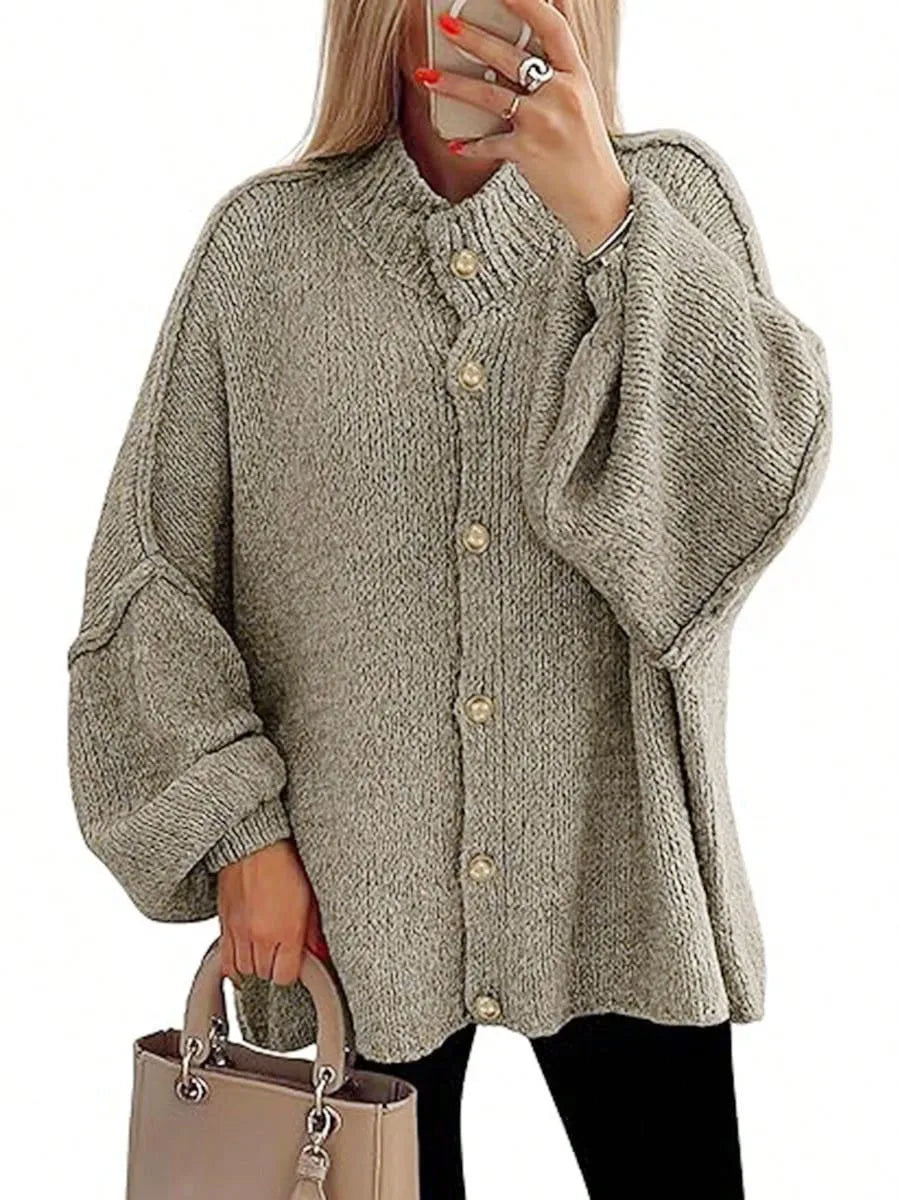 Kaylee | Cardigan Ouvert en Fleece avec Revers