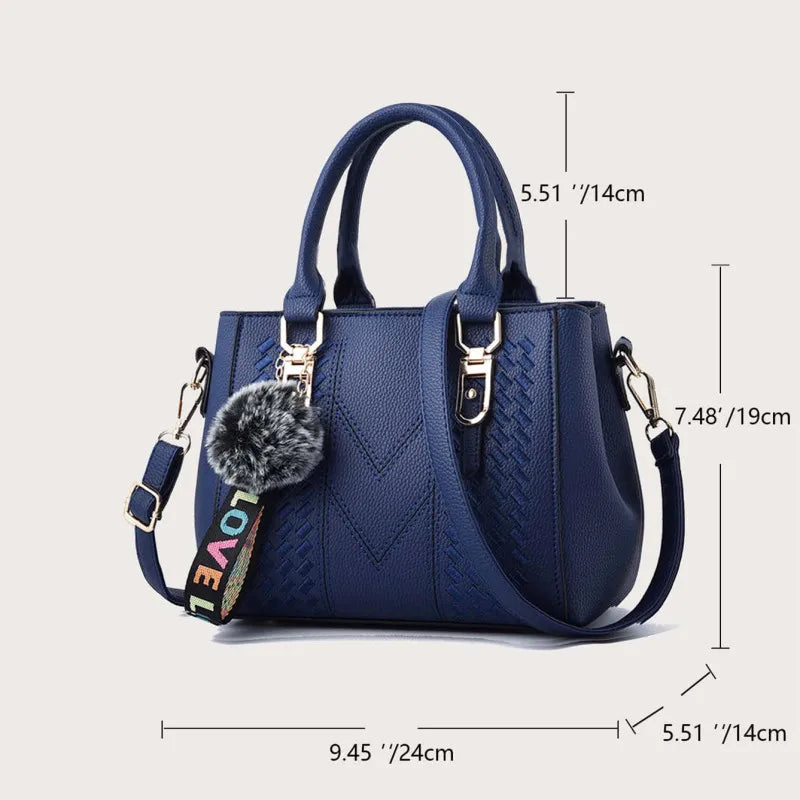 Sac à Épaule en Cuir Brodé Élégance Femme