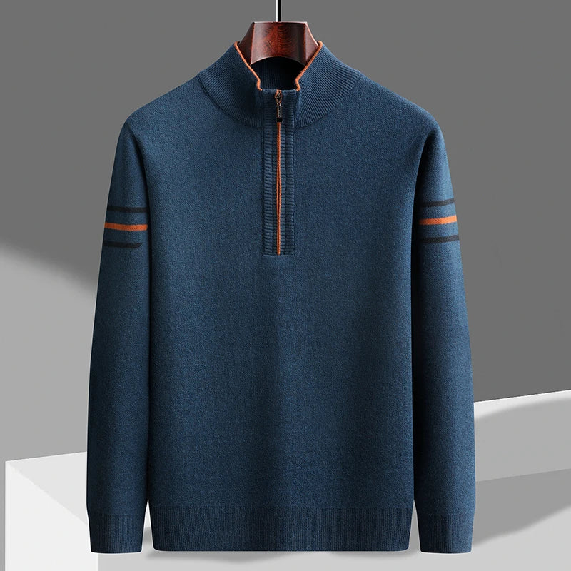 Caden | Pull en jacquard tricoté à blocs de couleurs pour hommes coréen