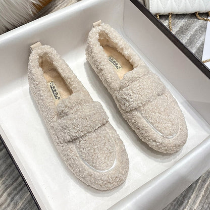 Arielle - Chaussures en peluche avec semelle antidérapante
