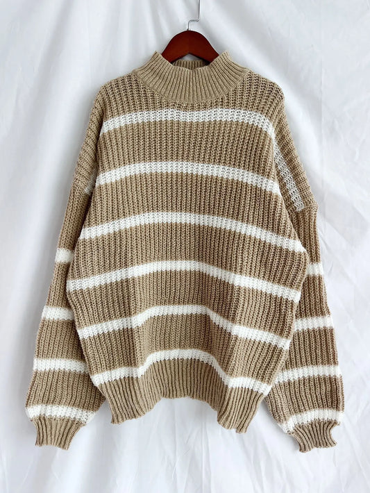 Arlette | Pull d'Hiver Élastique Tricoté Automne