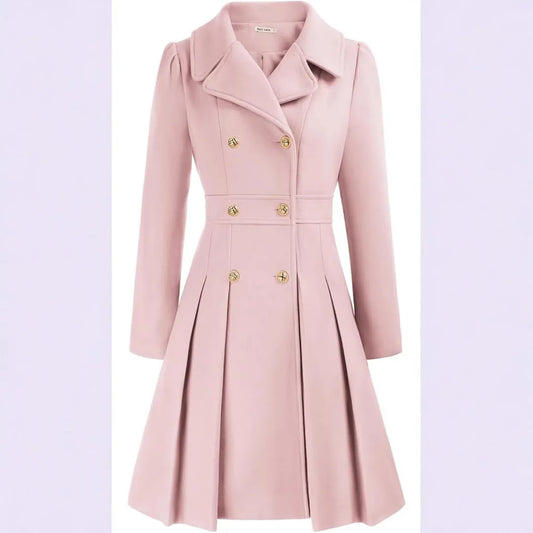 Mirena | Manteau A-ligne épais avec poches
