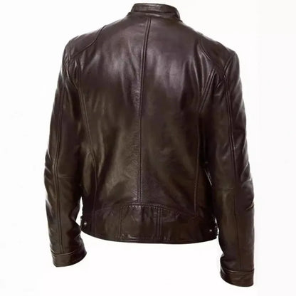 Knox | Veste en cuir de moto pour hommes Punk