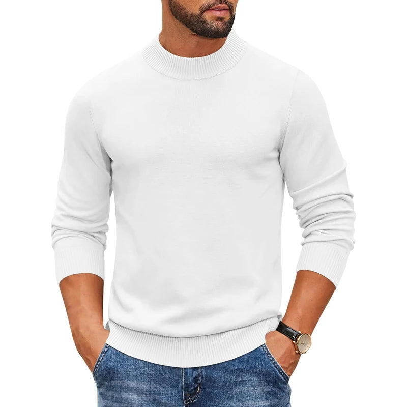 Louis | Pull en tricot côtelé à col roulé pour homme