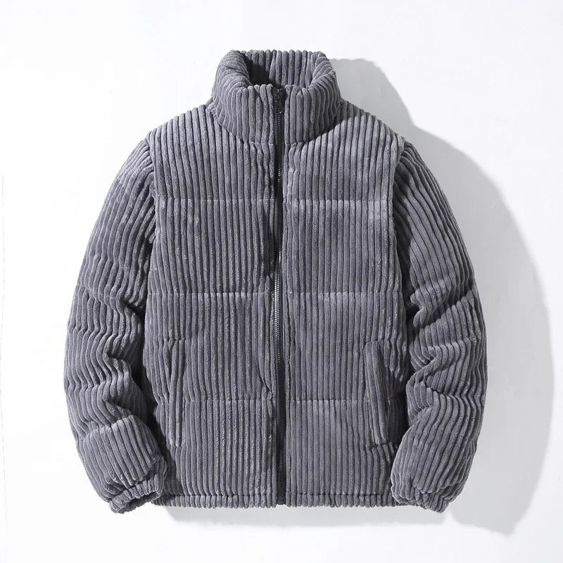 Patrick | Parkas en velours côtelé pour hommes, épais et chauds, rembourrés en coton