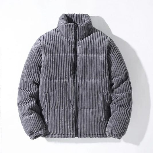 Patrick | Parkas en velours côtelé pour hommes, épais et chauds, rembourrés en coton