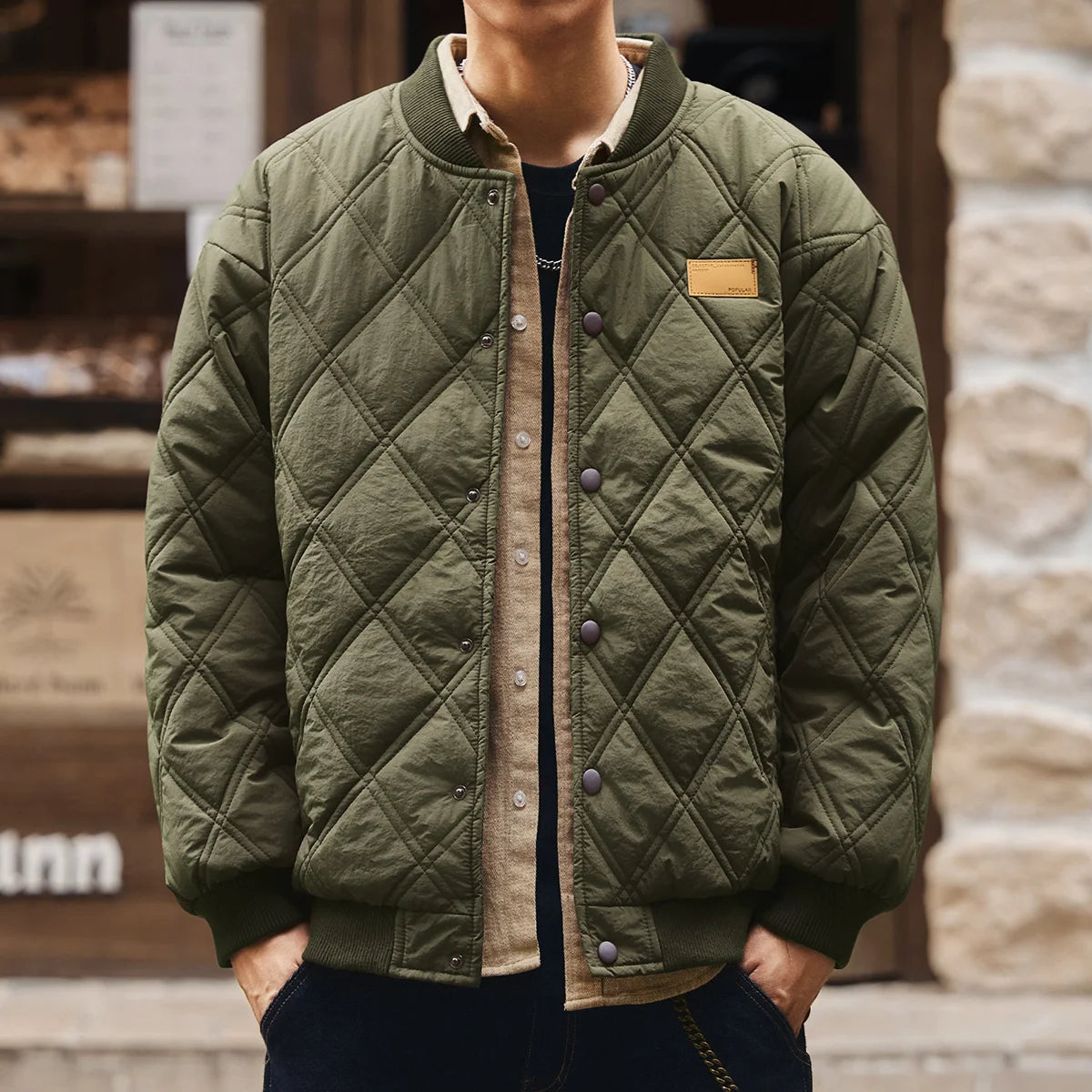Ronan | Veste matelassée à col baseball pour hommes