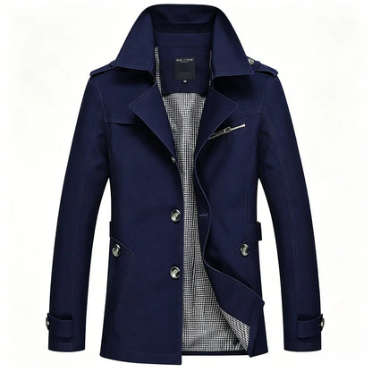 Kingston | Manteau Trench pour Homme, Style Affaires Décontracté, Veste Coupe-Vent
