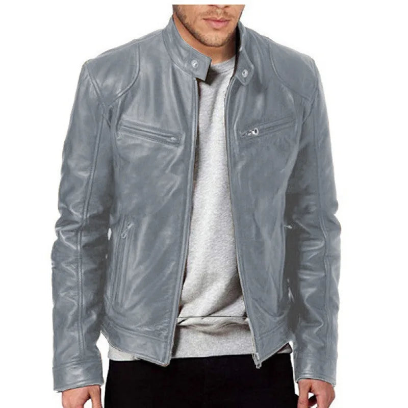 Knox | Veste en cuir de moto pour hommes Punk