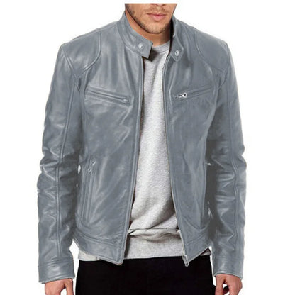 Knox | Veste en cuir de moto pour hommes Punk