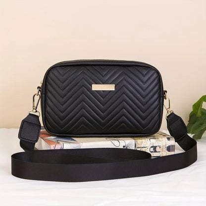 Sac Bandoulière Matelassé Minimaliste – PU Tendance avec Compartiment Téléphone