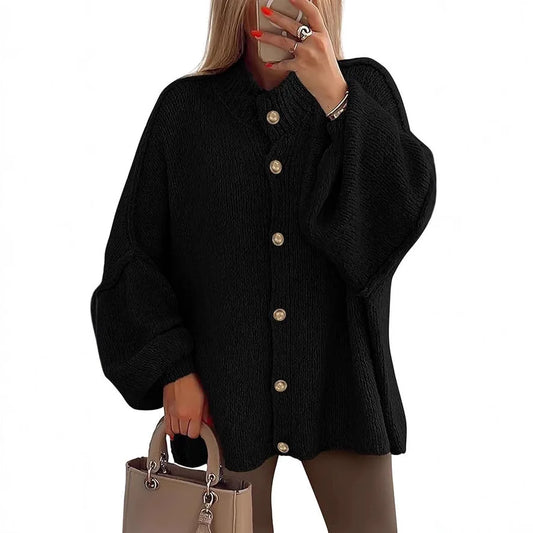 Kaylee | Cardigan Ouvert en Fleece avec Revers