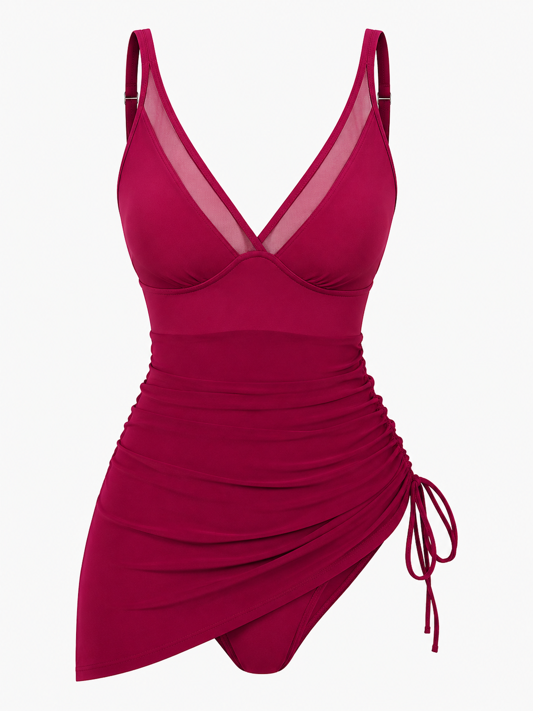Lena | Robe de bain avec contrôle du ventre et protection solaire