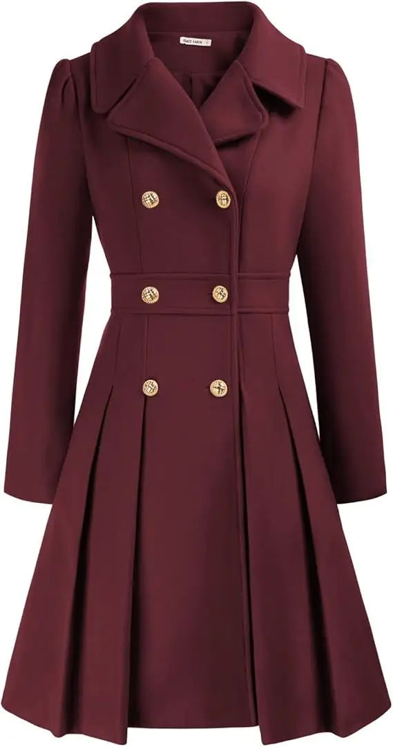 Mirena | Manteau A-ligne épais avec poches