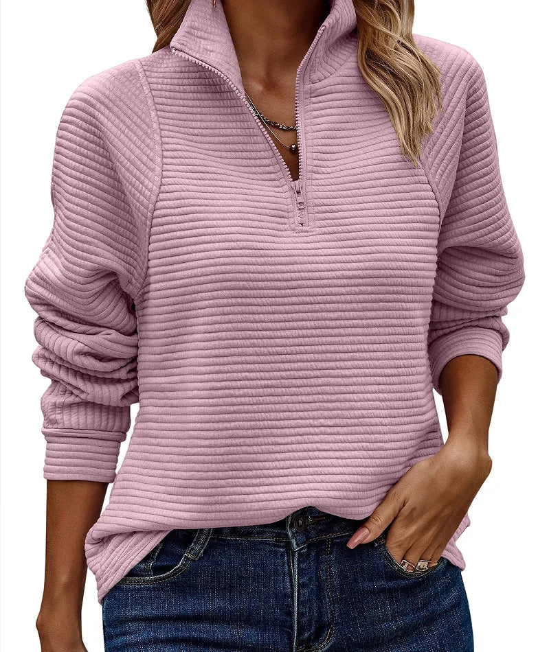 Kiera | Sweatshirts pour femmes à col montant avec fermeture éclair