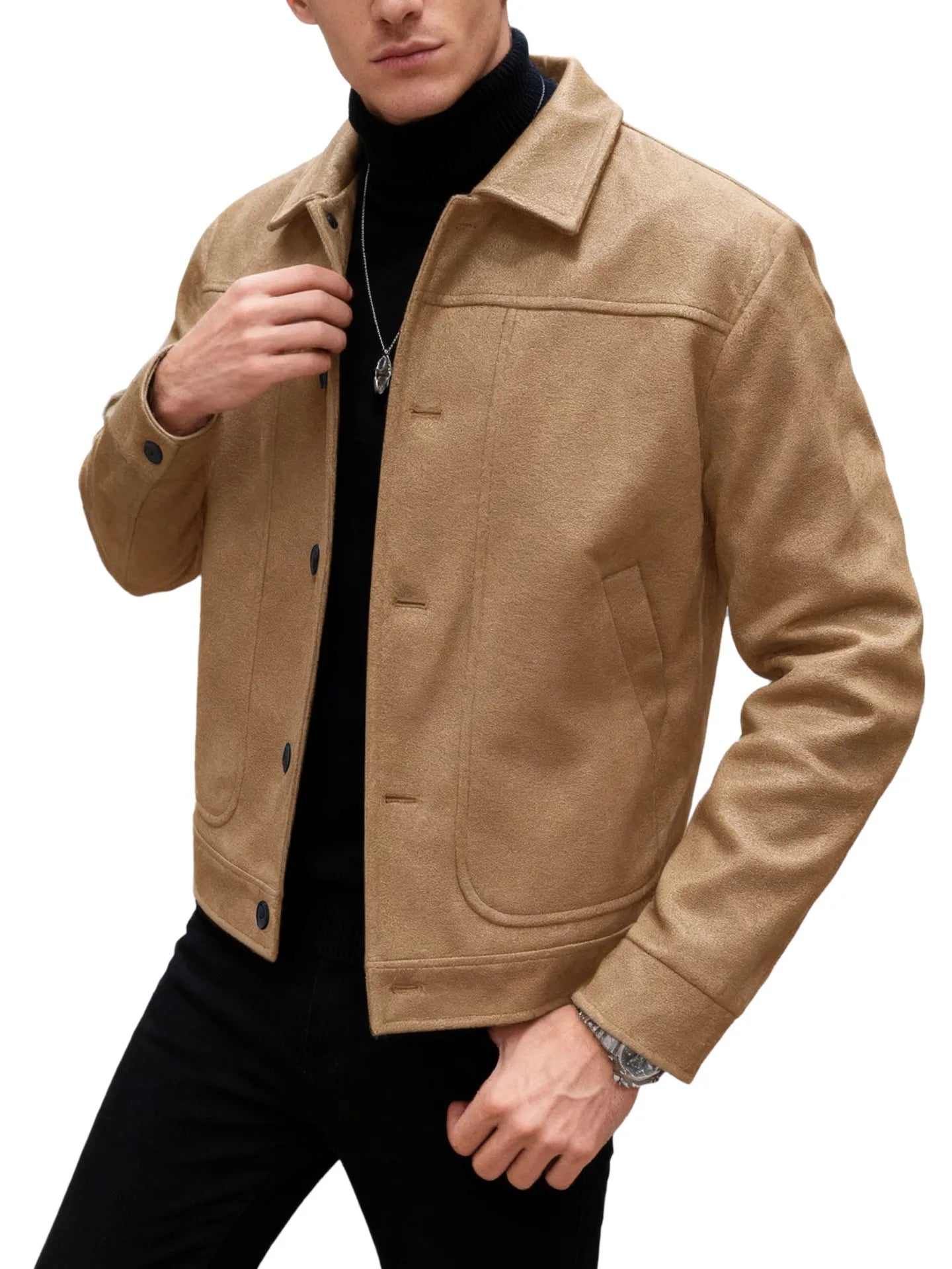 Alejandro | Veste Manteau en Laine Mélangée pour Hommes Casual Affaires