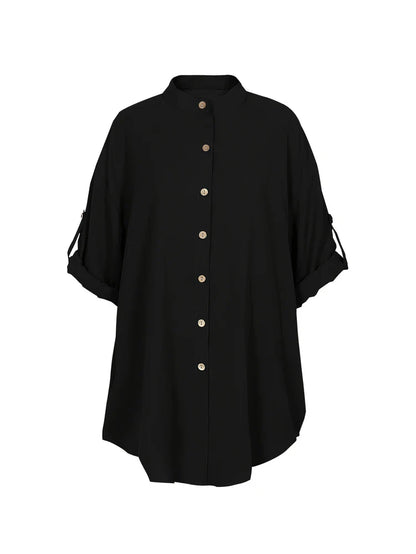 Chemisier Femme Grande Taille Col V – Décontracté & Élégant