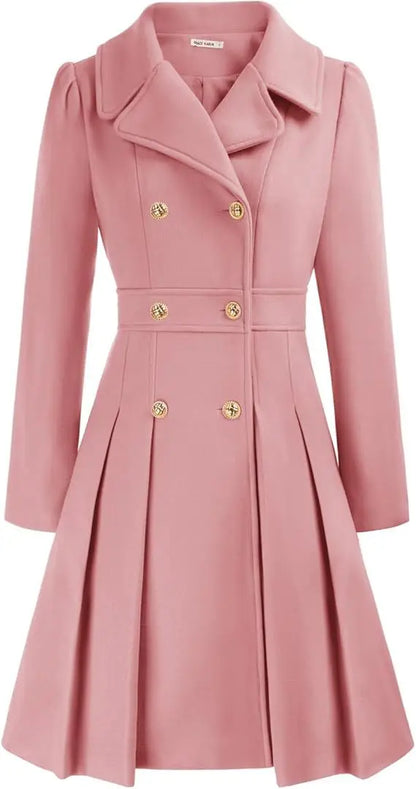 Mirena | Manteau A-ligne épais avec poches