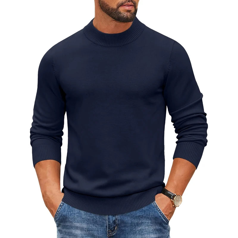 Louis | Pull en tricot côtelé à col roulé pour homme