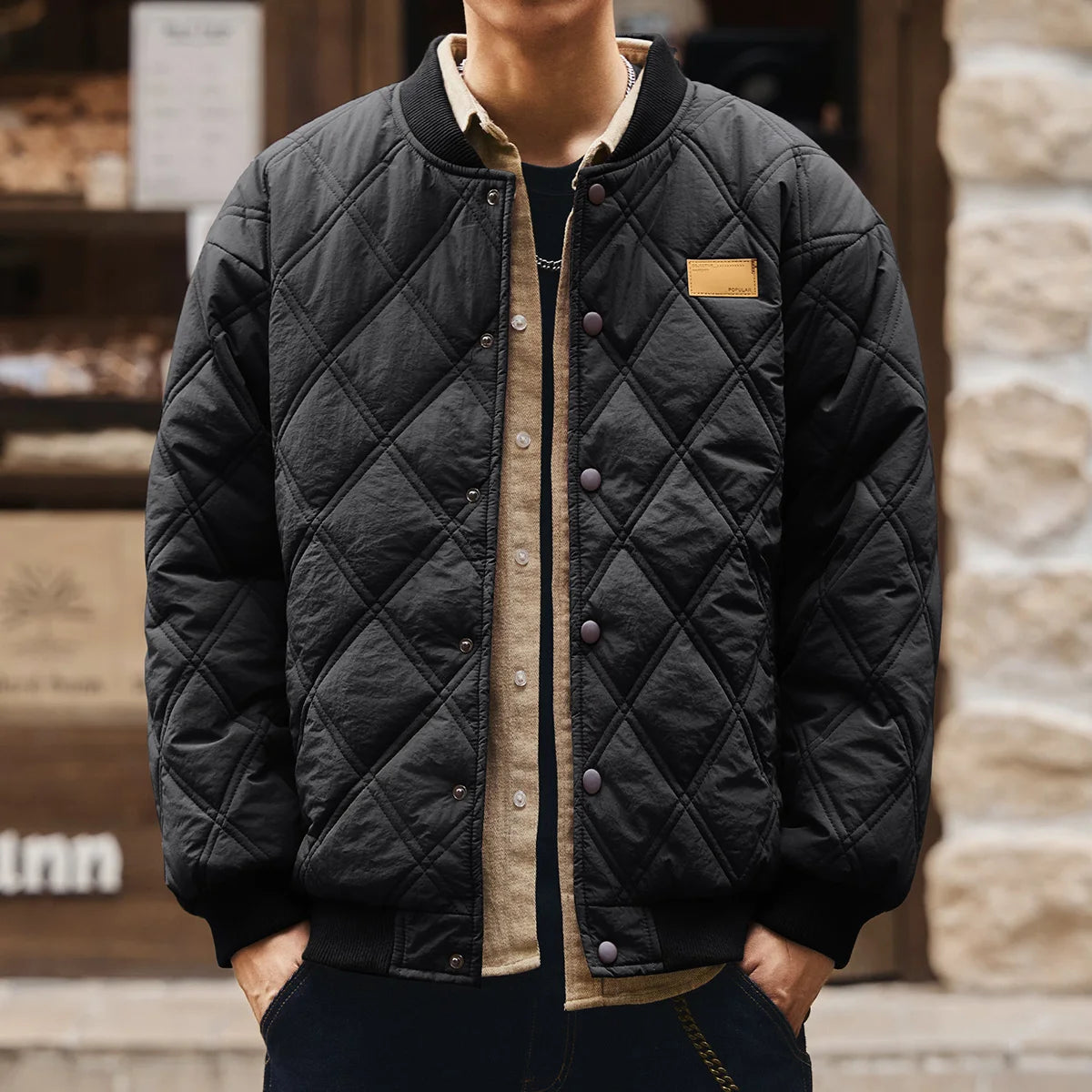 Ronan | Veste matelassée à col baseball pour hommes