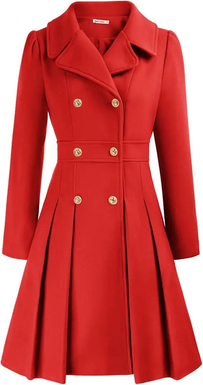 Mirena | Manteau A-ligne épais avec poches