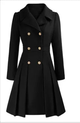 Mirena | Manteau A-ligne épais avec poches